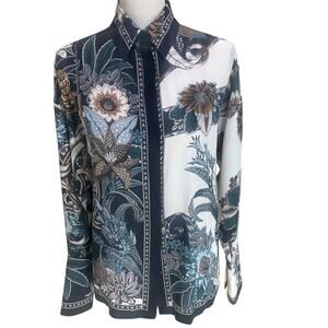 Salvatore Ferragamo silk floral shirt